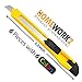 6 Pieces with 6 Colors ? Homework2 ? Utility Knife Box Cutter, Retractable Razor Knife Set with Snap Off - Auto Lock Blade