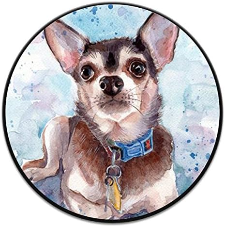 Pop Grip Socket for iPhone, Multi-function Expansion Holder, Premium Pop Out Phone Grip And Stand Socket Mobile Holder For Phones and Tablets - Chihuahua Dog Portrait Black