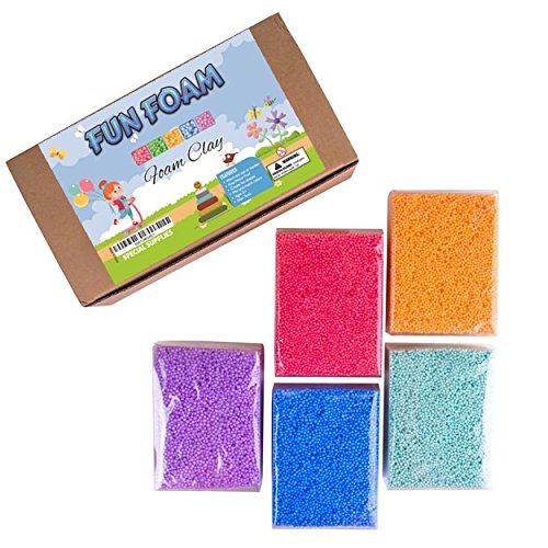 FUN FOAM Modeling Foam Beads Play Kit (5 Blocks) by Special Supplies