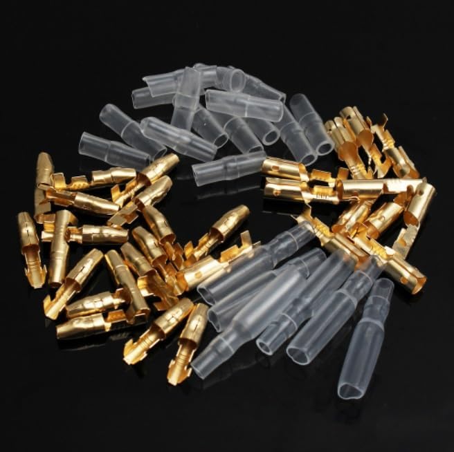 50 Set 3.9mm Motorcycle Connectors Male Female for 1.0-2.5mm Wire
