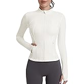 VUTRU Womens Workout Yoga Jacket Lightweight Zip Up Athletic Jacket Lightweight Cropped Jacekt with Pockets