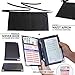 MaryOnArt Waiter Server Book and Apron - Waitress Book 8.2''x5.2'' Guest Check Zipper Pouch - Server Wallet Pads Holder Money Pocket Restaurant Waitstaff with Free Waist Apron Black and One Tip Chart
