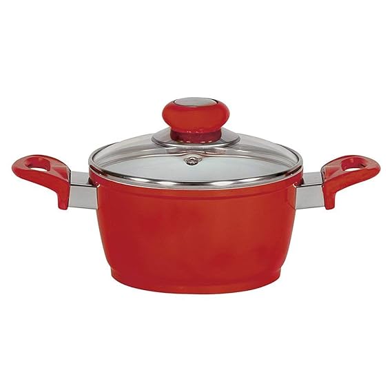 Krüger Topf, Aluguss, Rot 24 cm