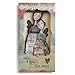 Mother Angel Floral Pink 8 x 4 Wood Decorative Hanging Ornament and Card