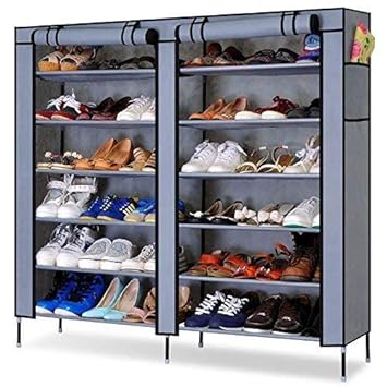 JN Retails Multipurpose Open 12 Layer Portable Cloth Cabinet Shoe Racks for Home Organizer (Colour May Vary)