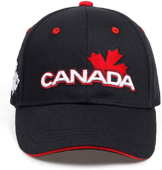 BDDLMM Baumwolle Kanada Baseball Cap Flagge von Kanada Hut verstellbare