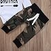 3PCS Newborn Baby Boys Cute Little Brother Romper+Camouflage Pants+Hat Outfits Set (0-6 Months, A1-camo)