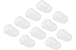 PATIKIL Finger Tips Anti Slip Fingertip Protector, 20 Pack 25mm Silicone Finger Guard for Paper Sorting Sewing Guitar Playing