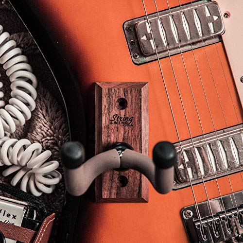 image for String Swing Premium Guitar Wall Mount - Holder for Electric Acoustic 