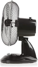 Signature 9” 2 Speed Desk Fan with Oscillation Black S40008B view 6