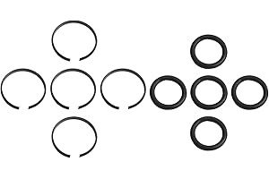 Sets Pneumatic Wrench Socket Retainer Rings with O-Rings, Wrench Accessories for 3/8 Inch, 1/2 Inch, 3/4 Inch, 1 Inch Drives,
