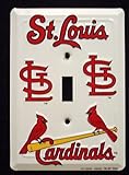 St Louis Cardinals MBL Aluminum Novelty Single Light Switch Cover Plate