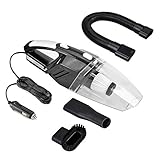 TFLASH DC 12-Volt 106W Wet & Dry Handheld Car Cleaning Kit with 16FT Power Cord and Flashlight (black)