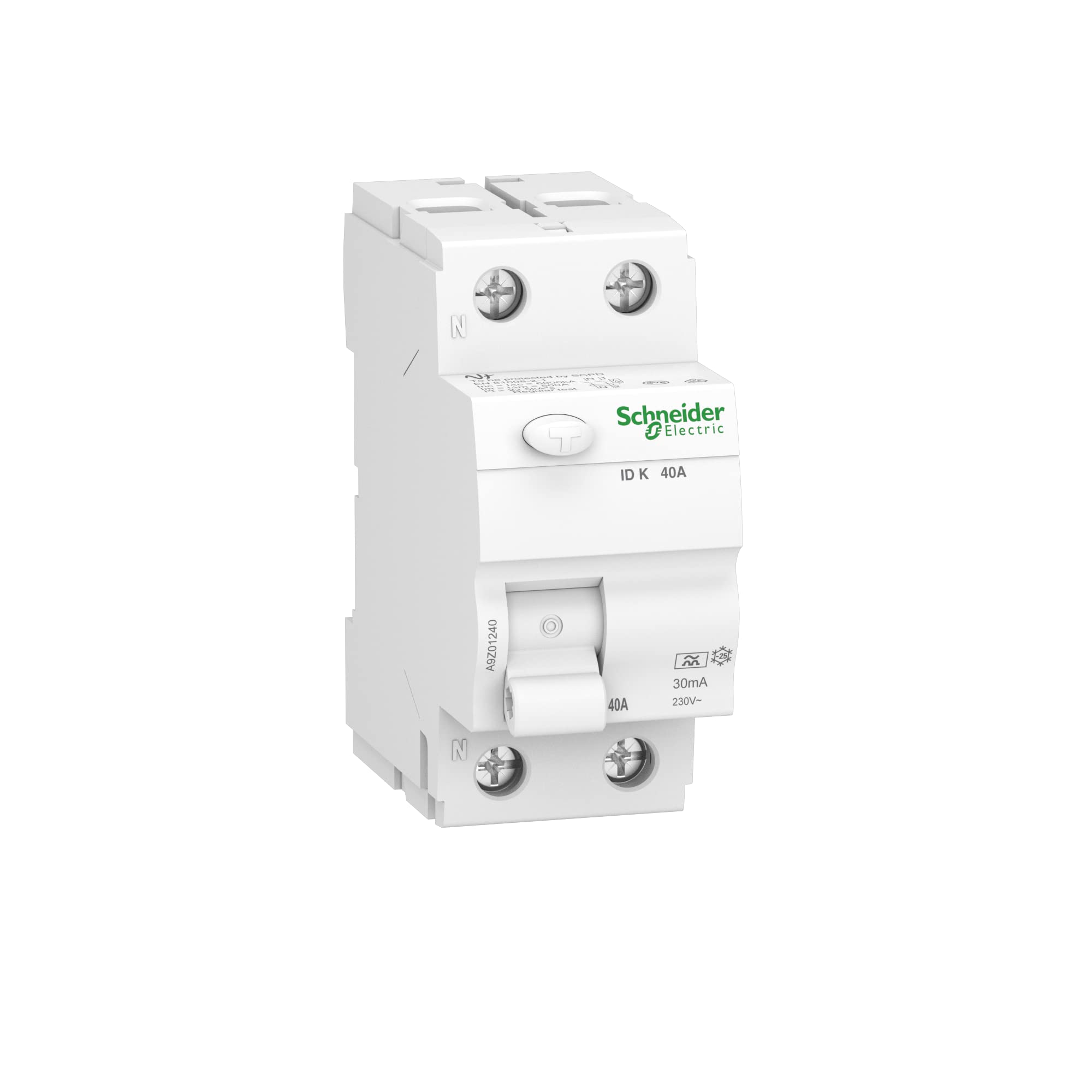 Schneider Electric Residual current circuit breaker IDK 2P 40A 30MA type A, A9Z01240