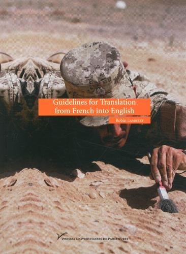 Guidelines for translation from French into English