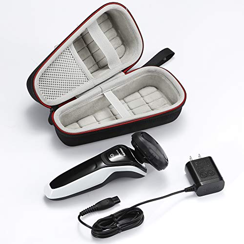Hard Case Travel Carrying Bag for Philips Norelco Men Shaver Razor fits 4500 3100 6400 AT830/46/4100 AT810/46, (Device and Accessories are not Included) - Black