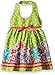 Blueberi Boulevard Baby Girls' Floral Border Halter Sundress