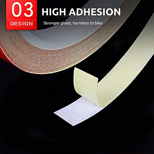 Reflective Tape 7 Roll Safety Tapes Warning Strip Self-Adhesive DIY Decoration Bicycle Wheel Rim Light Reflective Stickers Reflective Wheel Tape Decal Sticker for Bike, Car, Truck, Motorcycle - 8M - Thumbnail 6