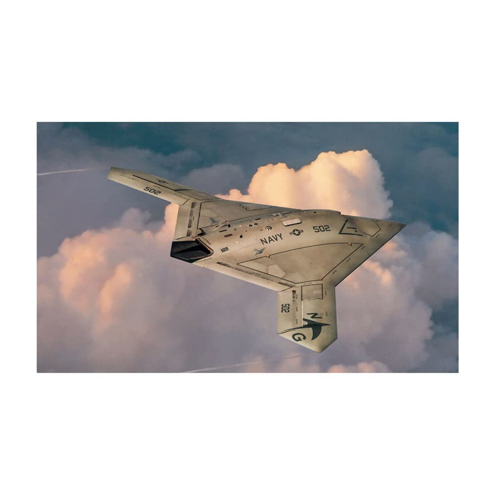 Italeri 1421S – 1:72 X-47B, Building, Stand Model Making, Crafts, Hobby, Gluing, Plastic kit, Unvarnished