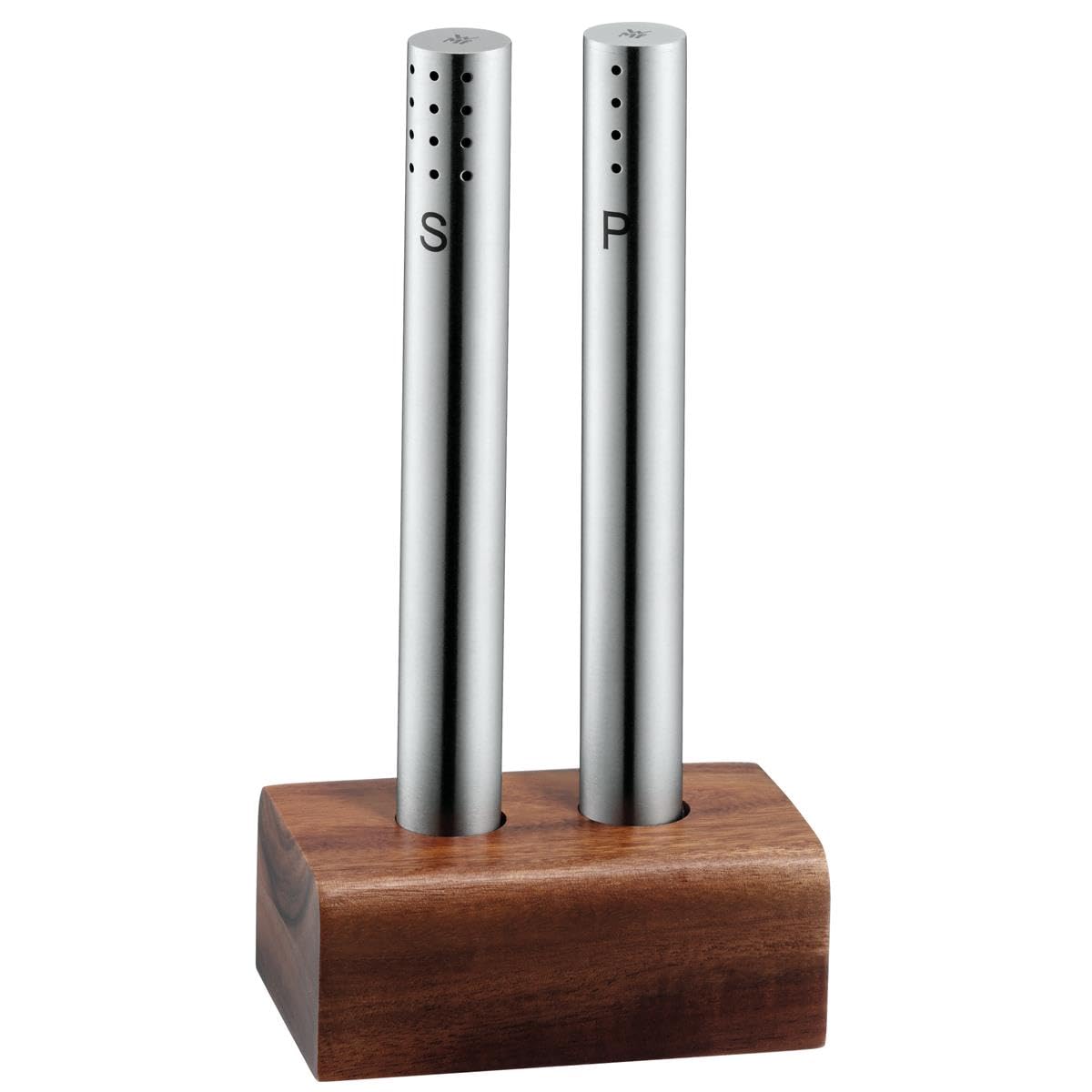 WMF Salt/Pepper Shaker Set, Stainless Steel, Brown, 2-Piece