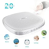 White Noise Machine, TIMIN Portable Sleep Therapy Sound Machine with Timer and 20 Soothing Natural Sounds - Ocean Wave,Rain,Birds,Fan and Campfire for Adult, Kids, Baby Or Travel
