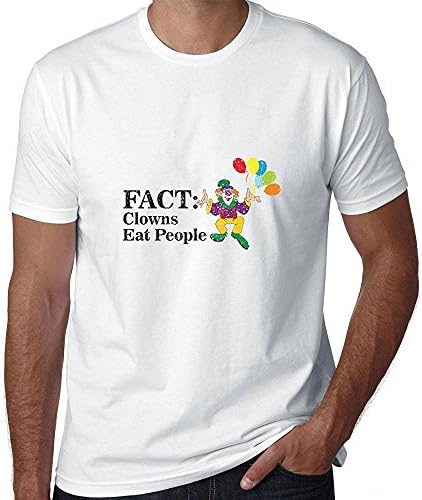 Starclevel Fact: Clowns Eat People - Colorful Smiling Clown Men's T-Shirt