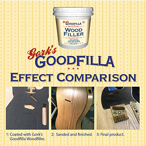 WaterBased Wood & Grain Filler White 1 Gallon by Goodfilla