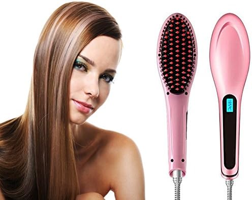Ceramic Heated Fast Hair Straightener Brush