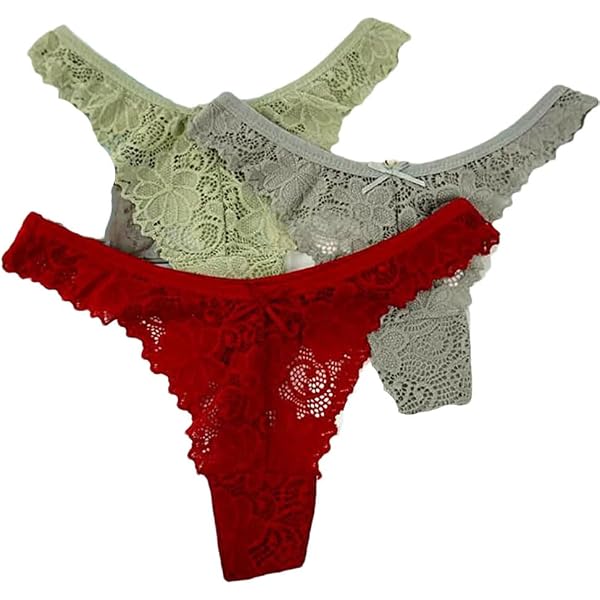 Tanga De Cintura Baja Con Lazo Lateral Y Encaje Floral – ¡Supercómoda Y Sexy!