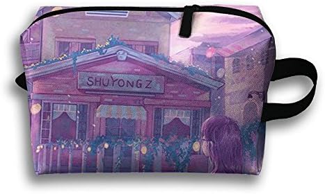 ODLS7 Purple Sky Travel Multifunction Toiletry Organizers Business Bag Cosmetic Bag Women Men