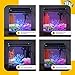 Hygger 4 Gallon Smart Touchscreen LED Temperature Display Aquarium Kit with Flip Lid, 3-in-1 Filter Pump, LED Light Hood and 2 Filter Cartridges, Betta Fish Tank Starter Kitthumb 3