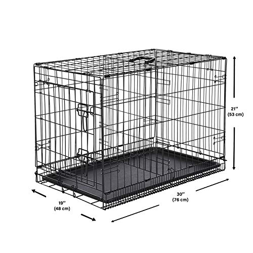 Amazon Basics SingleDoor & DoubleDoor Folding Metal Dog or Pet Crate