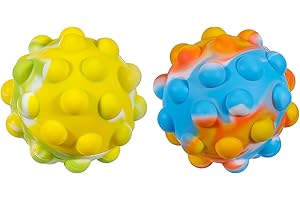 Rulyyo Ball Toy, Decompression Sensory Toy Ball, Christmas Stocking Stuffers Party Favors Gift Bag Filler, 2 Pack (Blue Green Mixed)