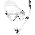 Cressi Panoramic Wide View Mask & Dry Snorkel Kit for Snorkeling, Scuba Diving - Pano 4 & Supernova Dry: Designed in Italy