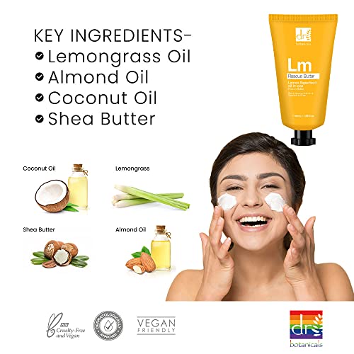 Dr Botanicals Lemon Body Butter Superfood for face, hands & body with