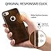 iPhone 7 Leather Case, ALYEE Ultra Thin Real Genuine Leather Protective iPhone 7 Cases Cover for iPhone7 4.7 inch(Coffee)