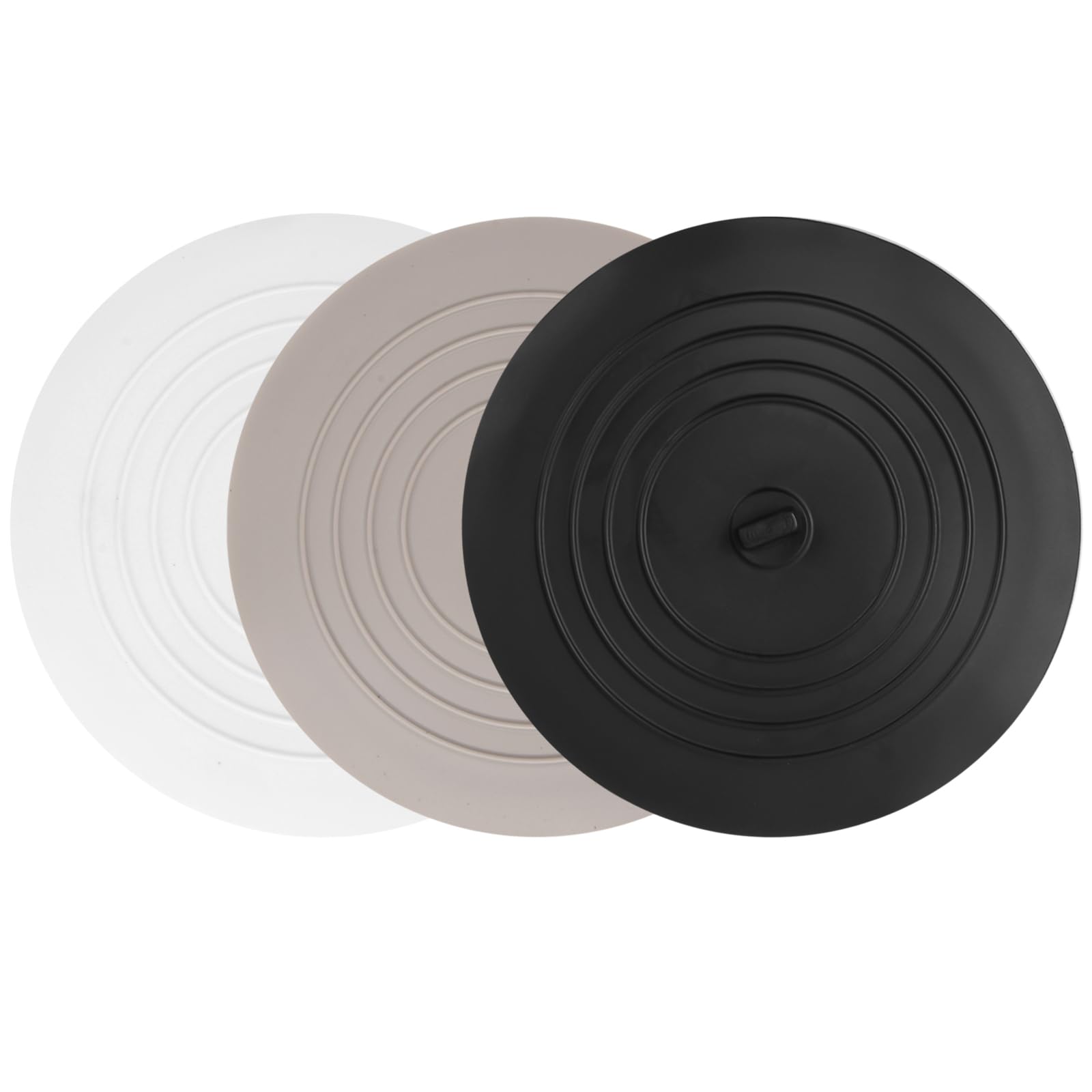 Pack of 3 Universal Drain Strainer Silicone 1 cm Drain Plugs, Shower Drain Strainer Suction Cups Drain Strainer Hair Strainer for Shower Sink Bath and Kitchen