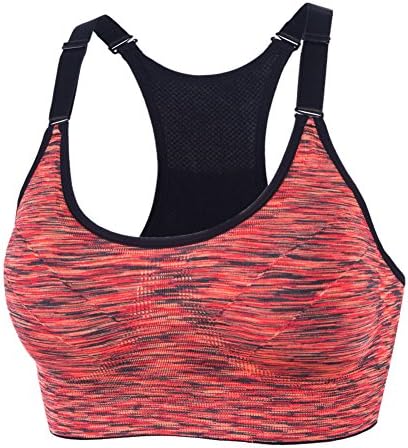 Women 1 or 5 Pack Yoga Bra Adjustable Straps and Removable Pads Tank Top Seamless Racerback Sports Bra