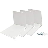 STORAGE MANIAC White Invisible Floating Bookshelves, Heavy-Duty Book Organizers, 3-Pack Extra Large