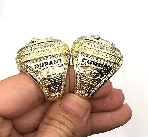 jasper 2018 New Warriors Curry and Durant Basketball Championship Ring for Fans NBA Christmas Day Gift