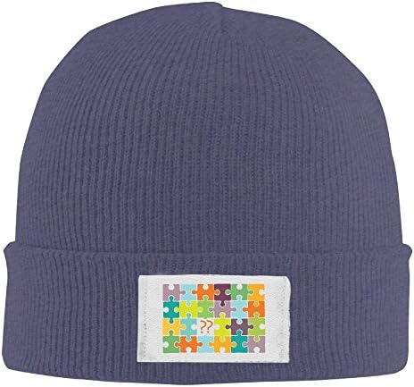 Meneneqa Puzzle With question Marks Unisex Woolen Hat Daily Lamp Knitted Warm Caps