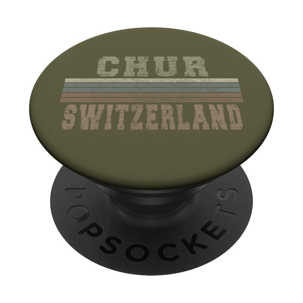 Retro Chur Switzerland PopSockets Swappable PopGrip