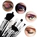 Qivange Makeup Brushes 12 PCS Makeup Brush Set Liquid Foundation Primer Face Blush Makup Kit for Women Girls Gift