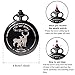 BESFURNITURE 1x Groomsman Gifts for Wedding｜Best Man Pocket Watch｜ Engraved Best Man Pocket Watch with Chain ｜Gift for Best Man Mens' Watch (Bronze)