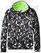 PUMA Big Boys' Performance Printed Hoodie, Black, 14-16 (Large)