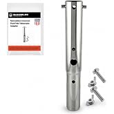 Swimables Universal Pool Pole Telescopic Adapter Compatible with Most Telescopic Pool Pole | Extends Pool Cleaning Pole Tip Life by 500% | 316 Stainless Steel Telescoping Pool Pole Adapter