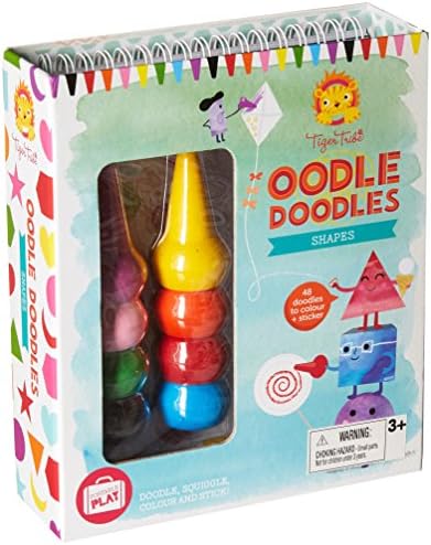 Tiger Tribe 14006 Oodles of Doodles Crayon Set Shapes Arts and Crafts Kit