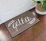 Gather Farmhouse Style Welcome Kitchen Mat - 2x3