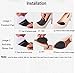 12 Pairs Anti-slip Shoe Grips,AUSAYE Self-adhesive Anti-slip High-heeled Shoes Sole Protector Pads Sticker Rubber Black