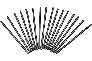 Vroelos 16PCS Chrome Pushrods, LS 5/16" Diameter Hardened 7.400" Chrome Pushrods Fit for GM LS1, LS2, LS3, LS6, L92, L99
